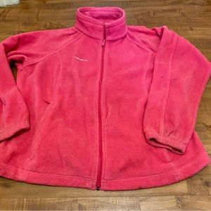 Colombia Fleece. Softly warn. No rips or tears.